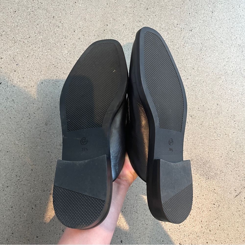 3.1 Phillip Lim Alexa Flat Mules in Black Leather - Picture 11 of 12